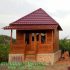 Rumah Kayu Model Minimalis Terasan Atap Genteng